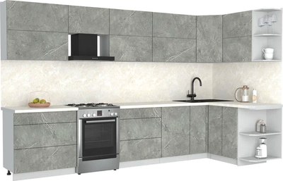 Кухонный гарнитур Интерлиния Мила Матте 1.5x3.5 Б PR - фото