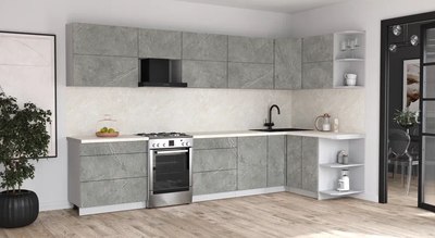 Кухонный гарнитур Интерлиния Мила Матте 1.5x3.5 Б PR