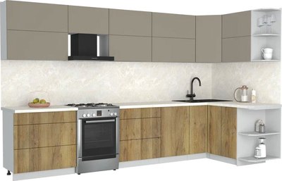 Кухонный гарнитур Интерлиния Мила Матте 1.5x3.5 Б PR - фото