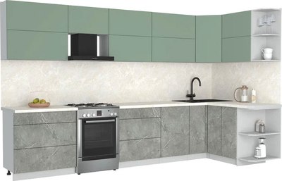 Кухонный гарнитур Интерлиния Мила Матте 1.5x3.5 Б PR - фото