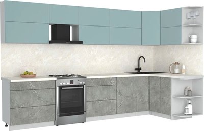 Кухонный гарнитур Интерлиния Мила Матте 1.5x3.5 Б PR - фото