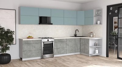 Кухонный гарнитур Интерлиния Мила Матте 1.5x3.5 Б PR