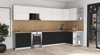 Кухонный гарнитур Интерлиния Мила Матте 1.5x3.6 Б PR