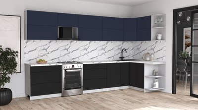 Кухонный гарнитур Интерлиния Мила Матте 1.5x3.6 Б PR