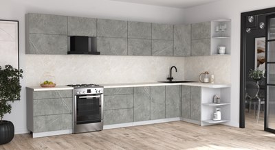 Кухонный гарнитур Интерлиния Мила Матте 1.5x3.8 Б PR