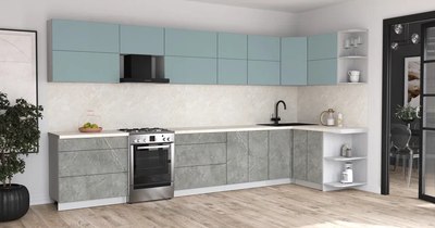 Кухонный гарнитур Интерлиния Мила Матте 1.5x3.9 Б PR