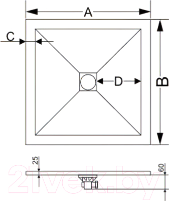 Душевой поддон RGW 16152010-01
