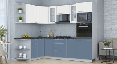 Кухонный гарнитур Интерлиния Мила Пластик 1.68x2.6 LV