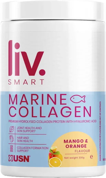 Коллаген USN Liv.Smart Marine Гиалуроновая кислота с витамином С - фото
