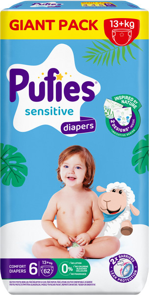 Подгузники детские Pufies Sensitive Extra Large 13+ кг - фото