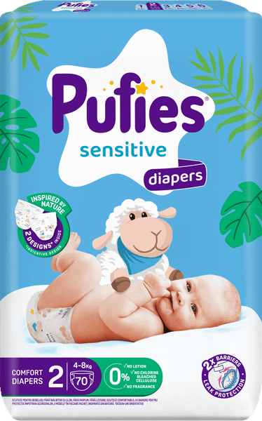 Подгузники детские Pufies Sensitive Mini 4-8кг - фото