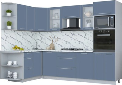 Кухонный гарнитур Интерлиния Мила Пластик 1.68x2.8 LV - фото