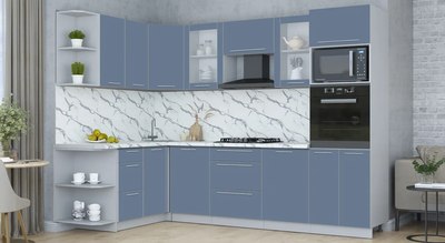 Кухонный гарнитур Интерлиния Мила Пластик 1.68x2.8 LV