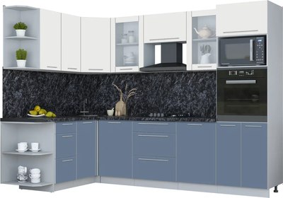 Кухонный гарнитур Интерлиния Мила Пластик 1.68x2.8 LV - фото