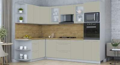 Кухонный гарнитур Интерлиния Мила Пластик 1.68x2.8 LV