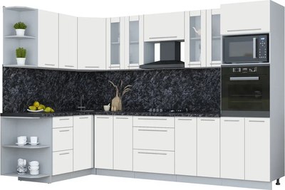 Кухонный гарнитур Интерлиния Мила Пластик 1.68x3.0 LV - фото