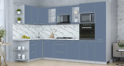 Кухонный гарнитур Интерлиния Мила Пластик 1.68x3.2 LV