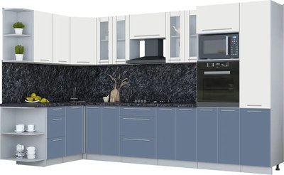 Кухонный гарнитур Интерлиния Мила Пластик 1.68x3.4 LV - фото