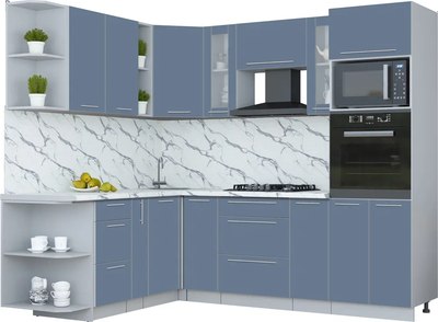 Кухонный гарнитур Интерлиния Мила Пластик 1.88x2.4 LV - фото