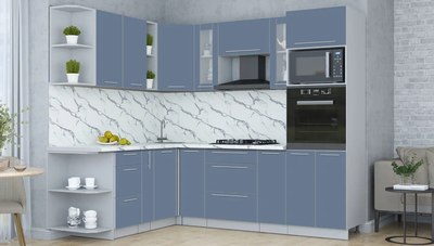 Кухонный гарнитур Интерлиния Мила Пластик 1.88x2.4 LV