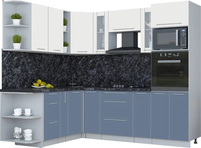 Кухонный гарнитур Интерлиния Мила Пластик 1.88x2.4 LV - фото