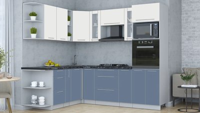 Кухонный гарнитур Интерлиния Мила Пластик 1.88x2.4 LV