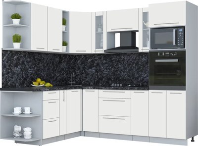 Кухонный гарнитур Интерлиния Мила Пластик 1.88x2.4 LV - фото