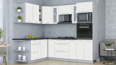 Кухонный гарнитур Интерлиния Мила Пластик 1.88x2.4 LV