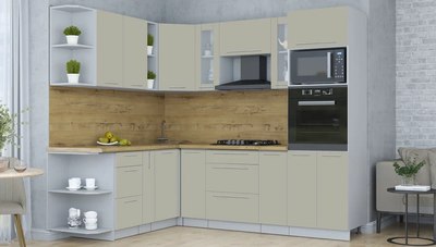 Кухонный гарнитур Интерлиния Мила Пластик 1.88x2.4 LV