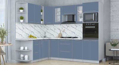 Кухонный гарнитур Интерлиния Мила Пластик 1.88x2.6 LV