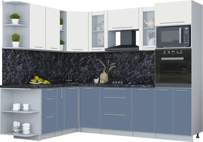 Кухонный гарнитур Интерлиния Мила Пластик 1.88x2.6 LV - фото