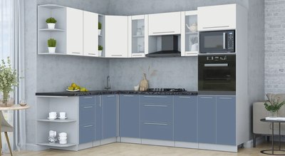 Кухонный гарнитур Интерлиния Мила Пластик 1.88x2.6 LV