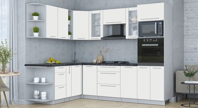 Кухонный гарнитур Интерлиния Мила Пластик 1.88x2.6 LV