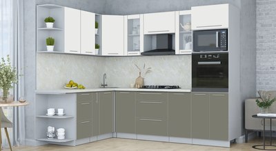 Кухонный гарнитур Интерлиния Мила Пластик 1.88x2.6 LV