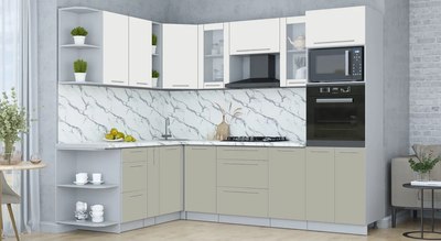 Кухонный гарнитур Интерлиния Мила Пластик 1.88x2.6 LV