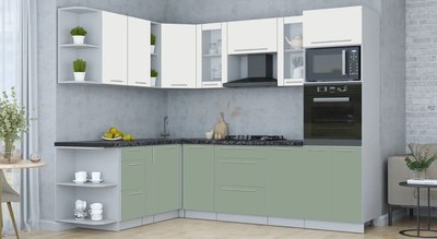 Кухонный гарнитур Интерлиния Мила Пластик 1.88x2.6 LV