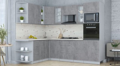 Кухонный гарнитур Интерлиния Мила Пластик 1.88x2.6 LV