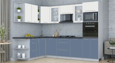 Кухонный гарнитур Интерлиния Мила Пластик 1.88x2.8 LV