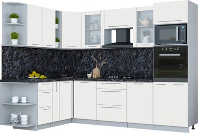 Кухонный гарнитур Интерлиния Мила Пластик 1.88x2.8 LV - фото