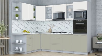 Кухонный гарнитур Интерлиния Мила Пластик 1.88x2.8 LV