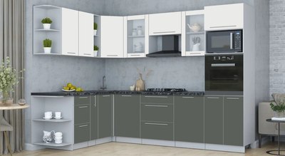 Кухонный гарнитур Интерлиния Мила Пластик 1.88x2.8 LV