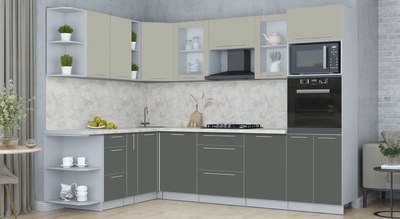 Кухонный гарнитур Интерлиния Мила Пластик 1.88x2.8 LV