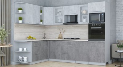 Кухонный гарнитур Интерлиния Мила Пластик 1.88x2.8 LV