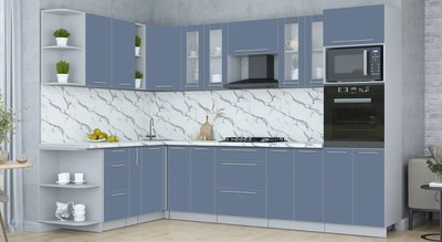 Кухонный гарнитур Интерлиния Мила Пластик 1.88x3.0 LV