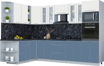 Кухонный гарнитур Интерлиния Мила Пластик 1.88x3.0 LV - фото