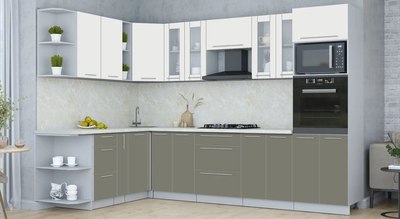 Кухонный гарнитур Интерлиния Мила Пластик 1.88x3.0 LV
