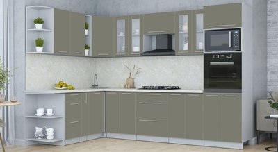 Кухонный гарнитур Интерлиния Мила Пластик 1.88x3.0 LV