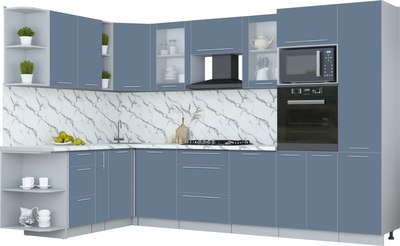 Кухонный гарнитур Интерлиния Мила Пластик 1.88x3.2 LV - фото