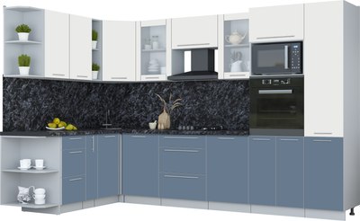 Кухонный гарнитур Интерлиния Мила Пластик 1.88x3.2 LV - фото