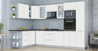 Кухонный гарнитур Интерлиния Мила Пластик 1.88x3.2 LV